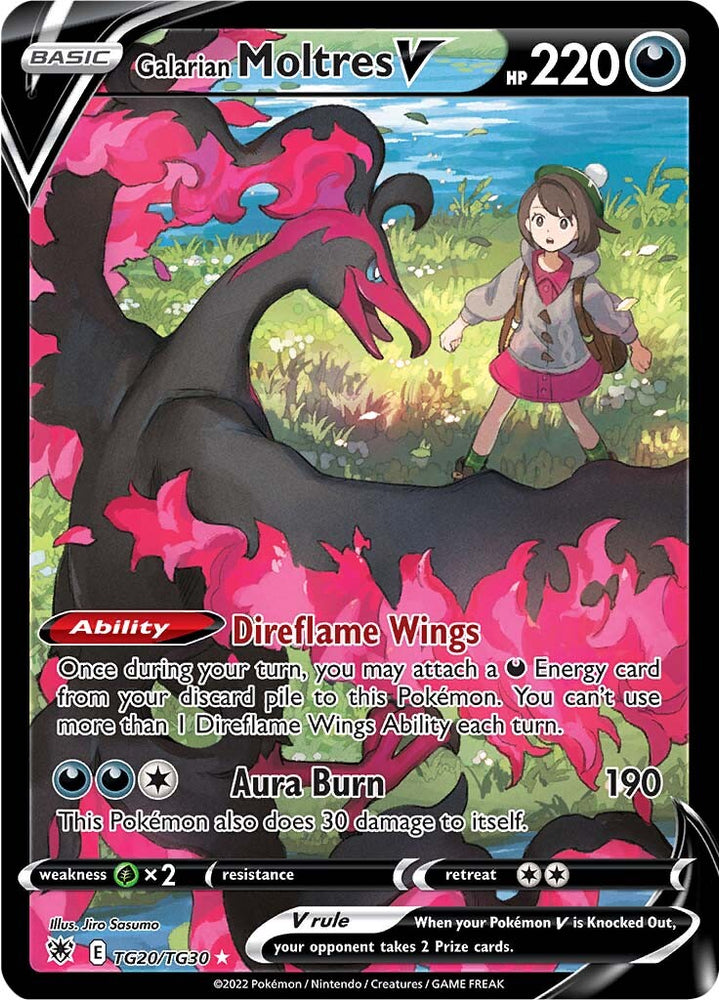 Galarian Moltres V (TG20/TG30) [Sword & Shield: Astral Radiance] Pokémon
