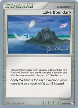 Lake Boundary (112/123) (Psychic Lock - Jason Klaczynski) [World Championships 2008] Pokémon
