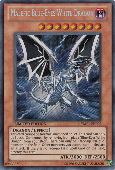 Malefic Blue-Eyes White Dragon [YMP1-EN002] Secret Rare Yu-Gi-Oh!