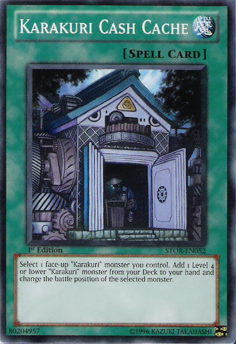 Karakuri Cash Cache [STOR-EN052] Common Yu-Gi-Oh!