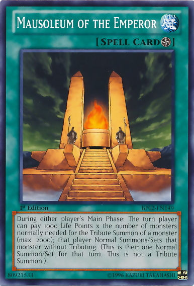 Mausoleum of the Emperor [BP02-EN149] Mosaic Rare Yu-Gi-Oh!