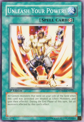 Unleash Your Power! [SDWS-EN031] Common Yu-Gi-Oh!