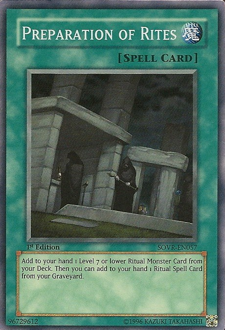 Preparation of Rites [SOVR-EN057] Super Rare Yu-Gi-Oh!
