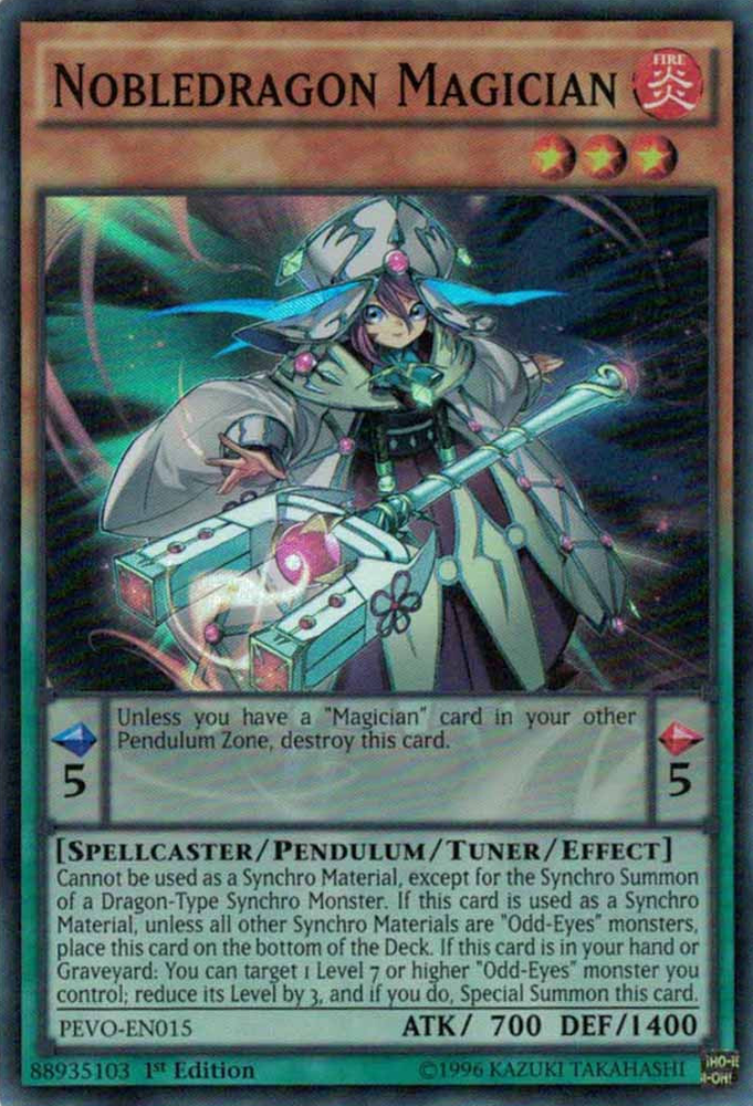 Nobledragon Magician [PEVO-EN015] Super Rare Yu-Gi-Oh!