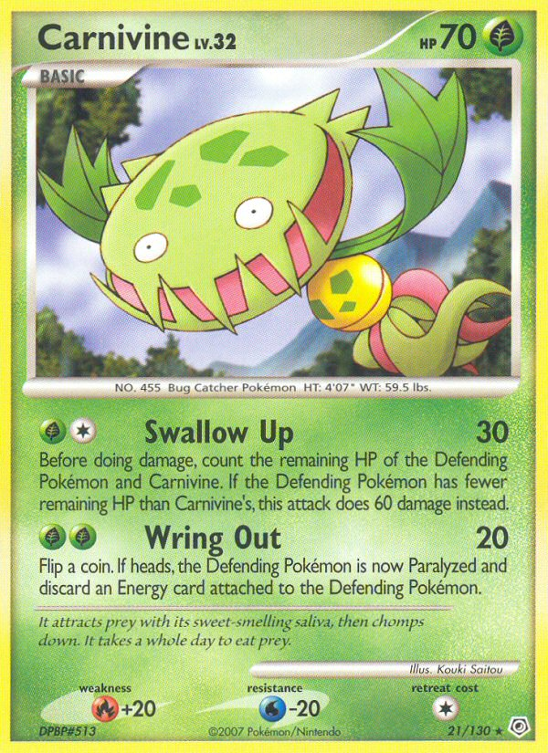 Carnivine (21/130) [Diamond & Pearl: Base Set] Pokémon