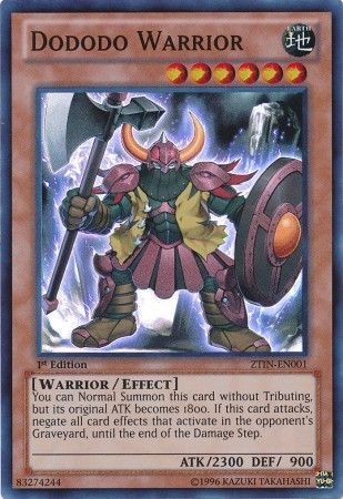 Dododo Warrior [ZTIN-EN001] Super Rare Yu-Gi-Oh!