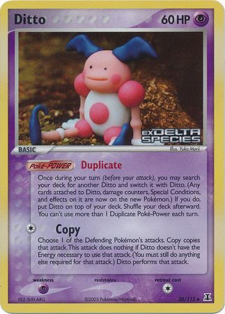 Ditto (38/113) (Stamped) [EX: Delta Species] Pokémon