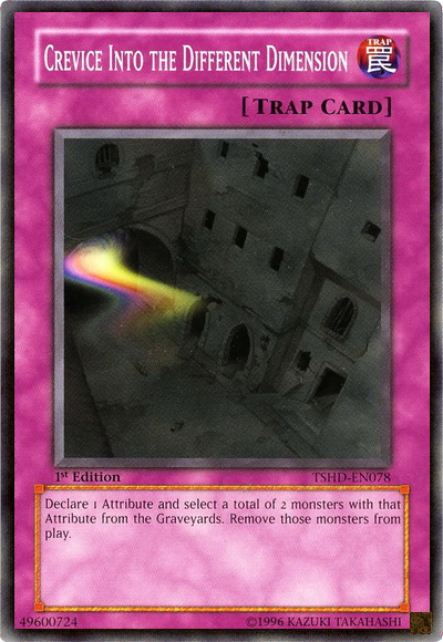 Crevice Into the Different Dimension [TSHD-EN078] Common Yu-Gi-Oh!