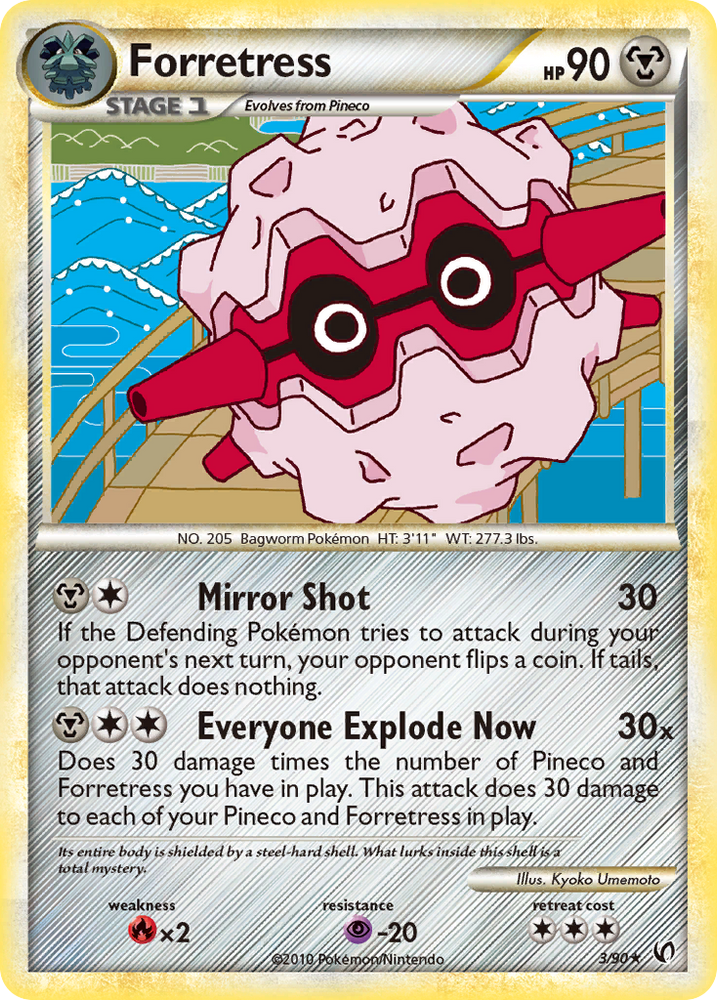 Forretress (3/90) [HeartGold & SoulSilver: Undaunted] Pokémon