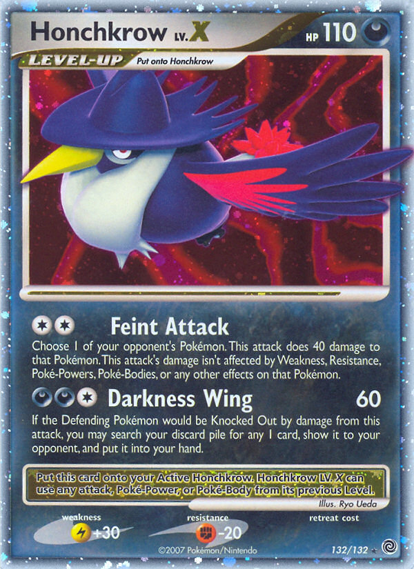 Honchkrow LV.X (132/132) [Diamond & Pearl: Secret Wonders] Pokémon