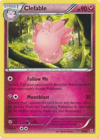 Clefable (28/30) [XY: Trainer Kit 1 - Wigglytuff] Pokémon
