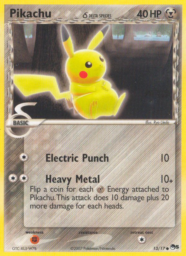 Pikachu (13/17) (Delta Species) [POP Series 5] Pokémon