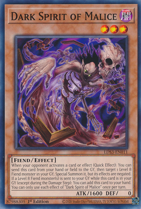 Dark Spirit of Malice [LDS3-EN011] Common Yu-Gi-Oh!