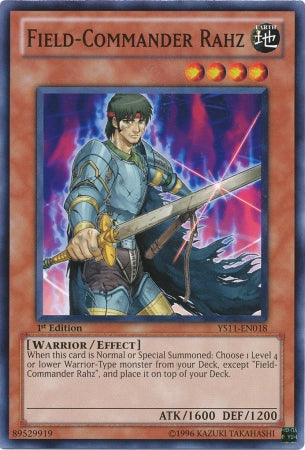 Field-Commander Rahz [YS11-EN018] Common Yu-Gi-Oh!