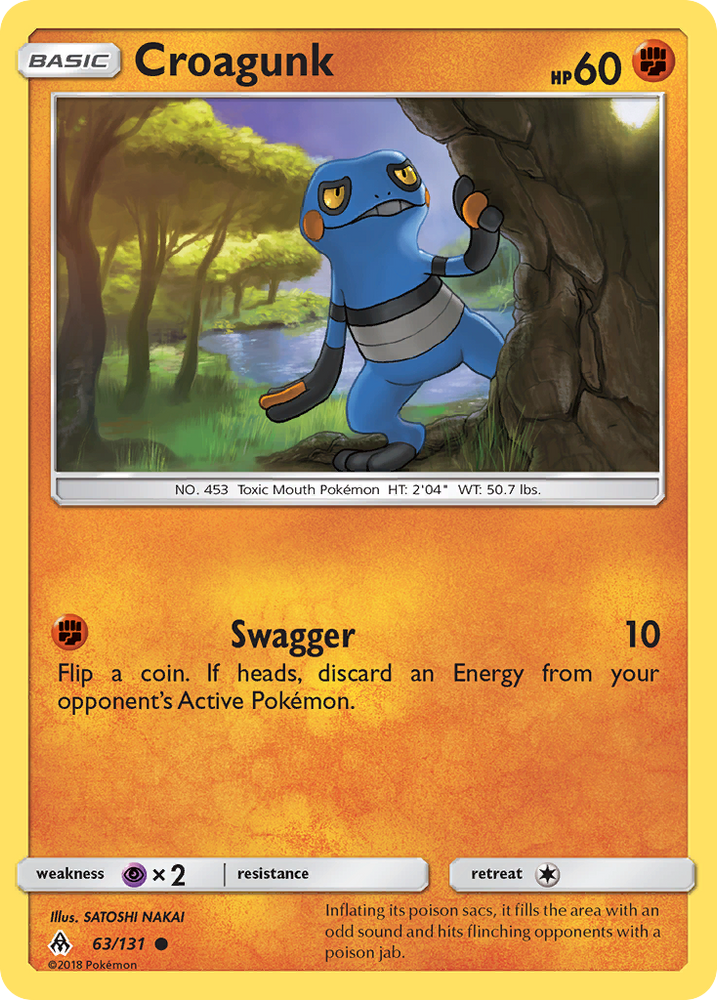 Croagunk (63/131) [Sun & Moon: Forbidden Light] Pokémon