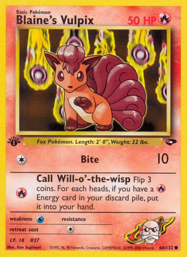 Blaine's Vulpix (66/132) [Gym Challenge 1st Edition] Pokémon