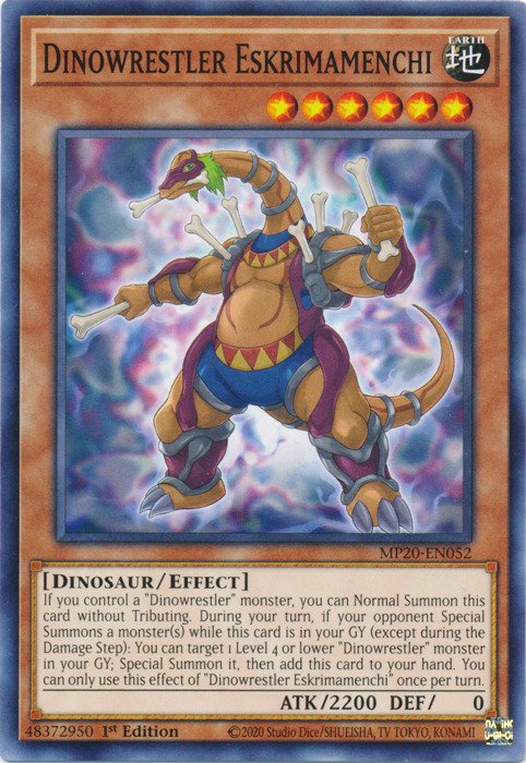 Dinowrestler Eskrimamenchi [MP20-EN052] Common Yu-Gi-Oh!