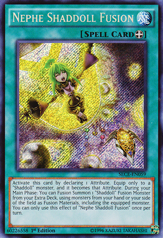 Nephe Shaddoll Fusion [SECE-EN059] Secret Rare Yu-Gi-Oh!