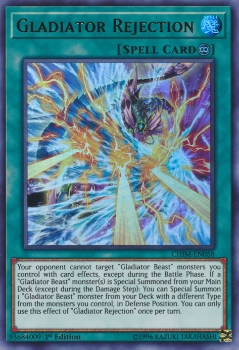 Gladiator Rejection [CHIM-EN058] Ultra Rare Yu-Gi-Oh!