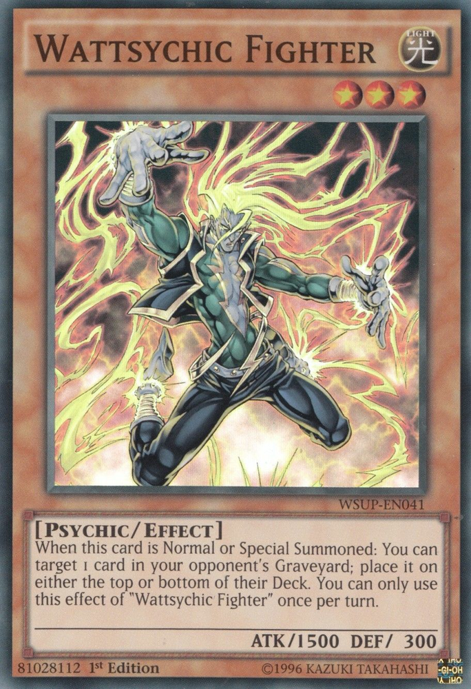 Wattsychic Fighter [WSUP-EN041] Super Rare Yu-Gi-Oh!