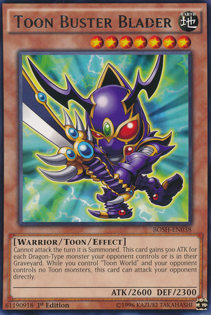 Toon Buster Blader [BOSH-EN038] Rare Yu-Gi-Oh!
