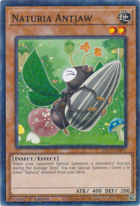 Naturia Antjaw (Duel Terminal) [HAC1-EN097] Common Yu-Gi-Oh!