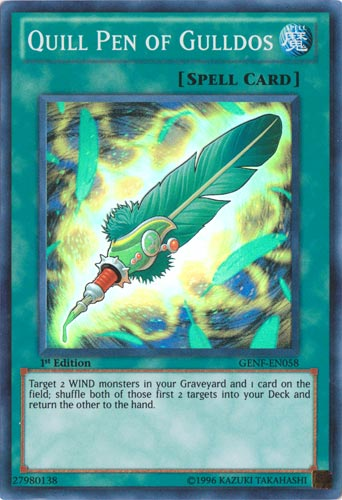 Quill Pen of Gulldos [GENF-EN058] Super Rare Yu-Gi-Oh!