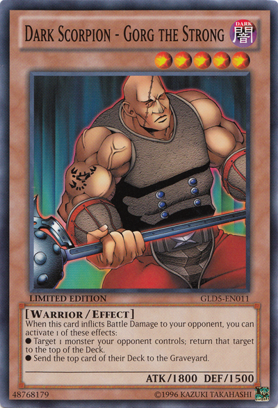 Dark Scorpion - Gorg the Strong [GLD5-EN011] Common Yu-Gi-Oh!