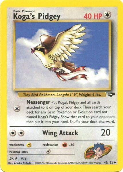 Koga's Pidgey (49/132) [Gym Challenge Unlimited] Pokémon