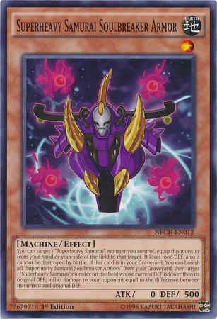 Superheavy Samurai Soulbreaker Armor [NECH-EN012] Common Yu-Gi-Oh!