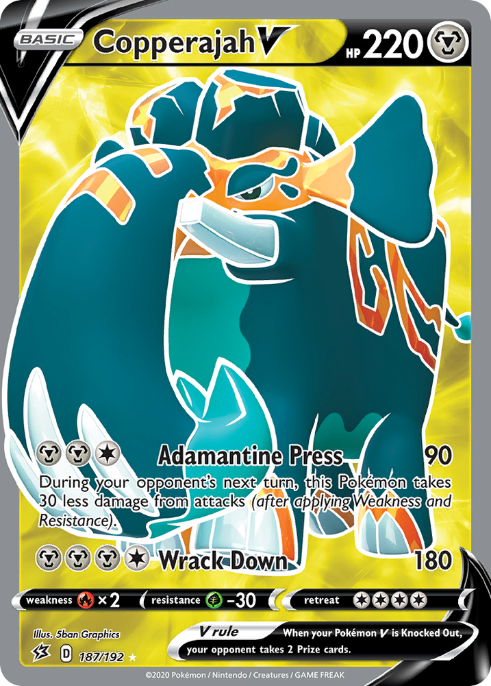 Copperajah V (187/192) [Sword & Shield: Rebel Clash] Pokémon
