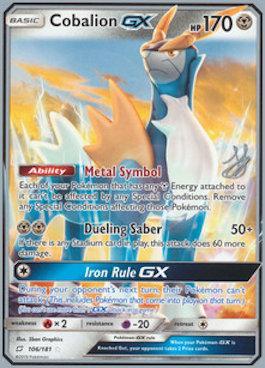 Cobalion GX (106/181) (Perfection - Henry Brand) [World Championships 2019] Pokémon