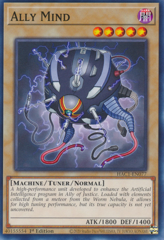 Ally Mind [HAC1-EN077] Common Yu-Gi-Oh!