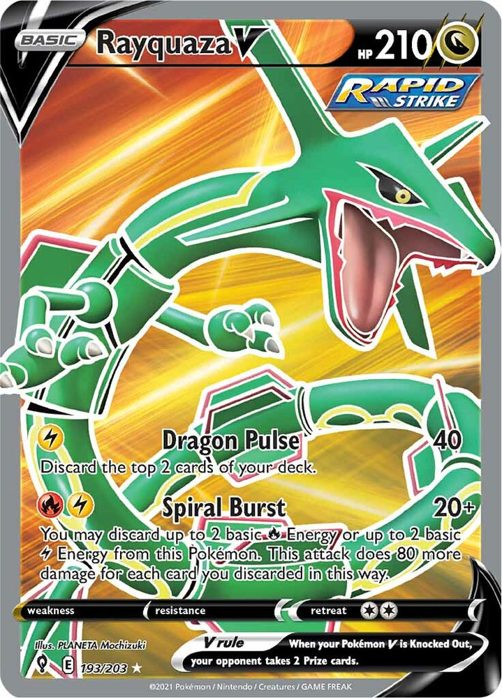 Rayquaza V (193/203) [Sword & Shield: Evolving Skies] Pokémon