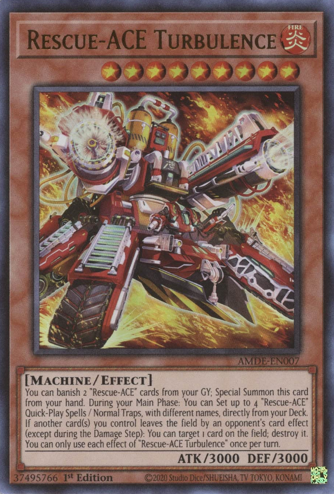 Rescue-ACE Turbulence [AMDE-EN007] Ultra Rare Yu-Gi-Oh!