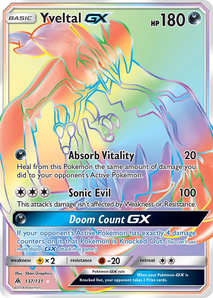 Yveltal GX (137/131) [Sun & Moon: Forbidden Light] Pokémon