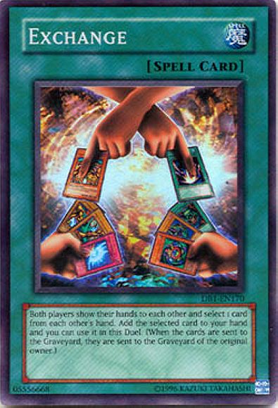 Exchange [DB1-EN170] Super Rare Yu-Gi-Oh!