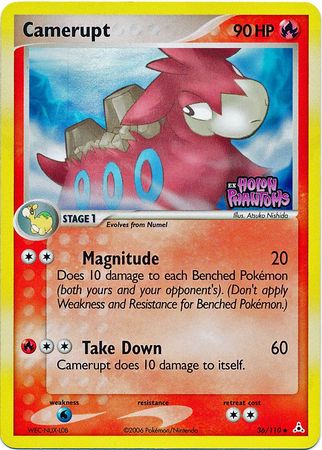 Camerupt (36/110) (Stamped) [EX: Holon Phantoms] Pokémon