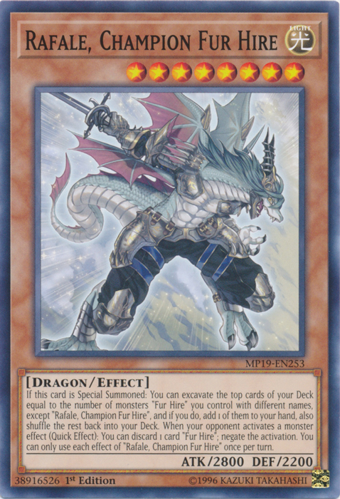 Rafale, Champion Fur Hire [MP19-EN253] Common Yu-Gi-Oh!