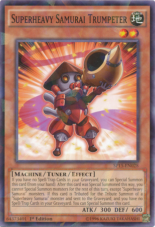 Superheavy Samurai Trumpeter [SP15-EN028] Shatterfoil Rare Yu-Gi-Oh!