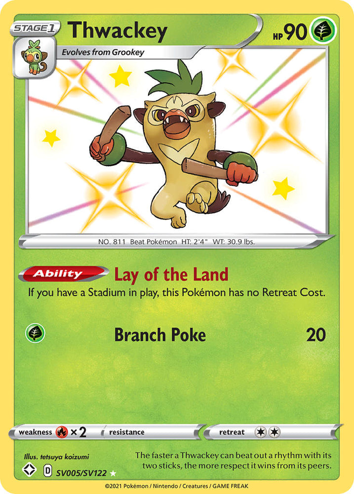 Thwackey (SV005/SV122) [Sword & Shield: Shining Fates] Pokémon