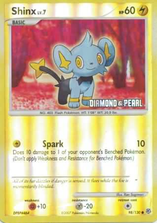 Shinx (98/130) [Burger King Promos: 2008 Collection] Pokémon