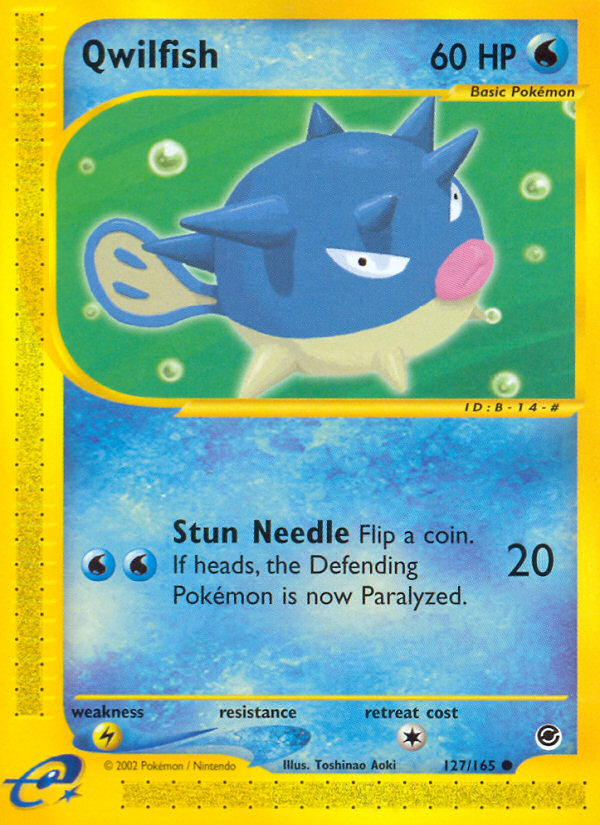 Qwilfish (127/165) [Expedition: Base Set] Pokémon