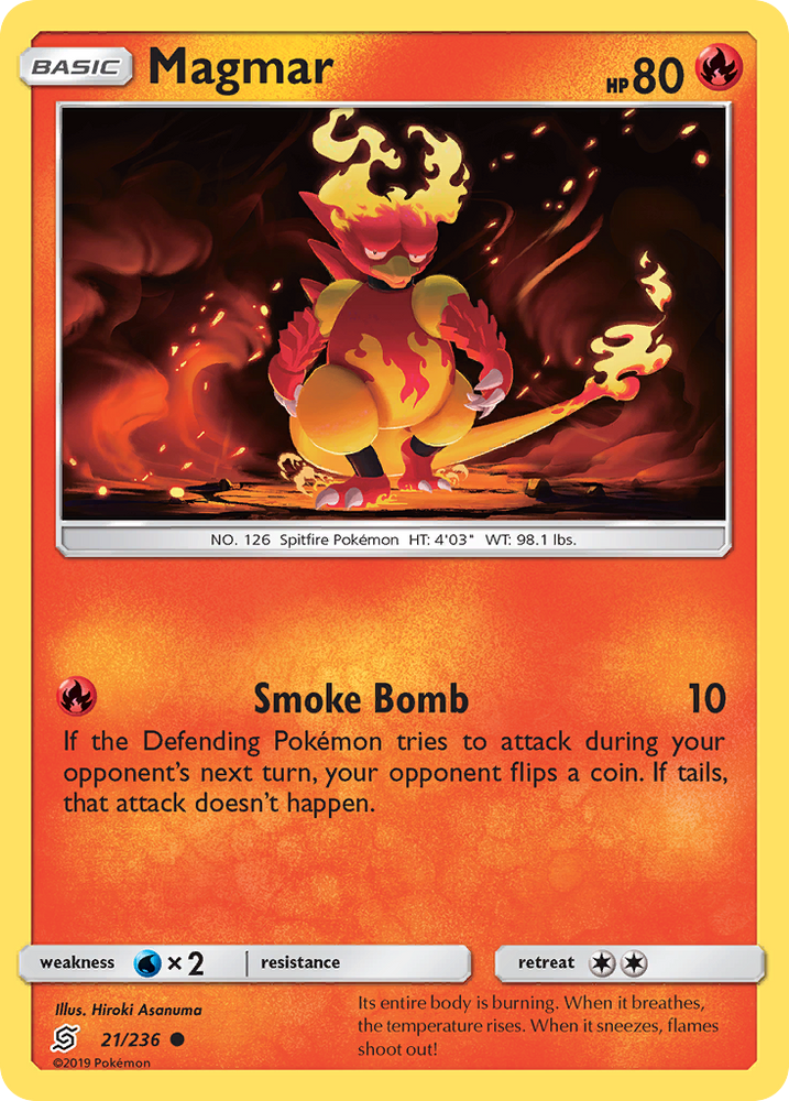 Magmar (21/236) [Sun & Moon: Unified Minds] Pokémon