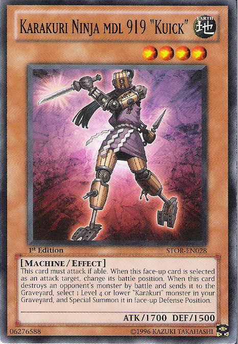 Karakuri Ninja mdl 919 "Kuick" [STOR-EN028] Common Yu-Gi-Oh!