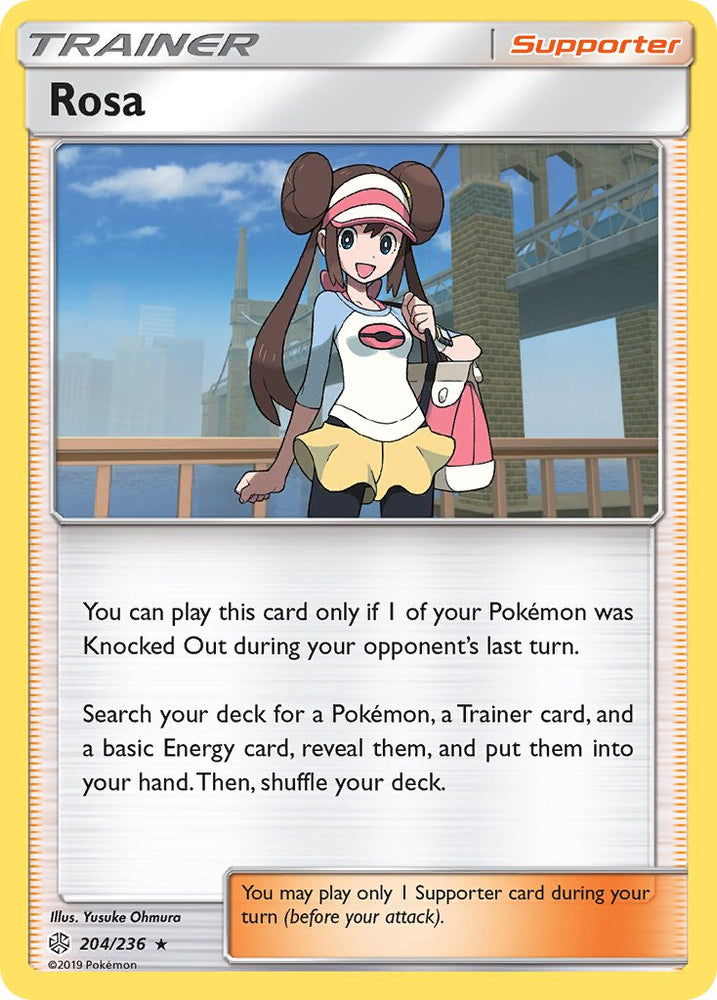 Rosa (204/236) (Theme Deck Exclusive) [Sun & Moon: Cosmic Eclipse] Pokémon