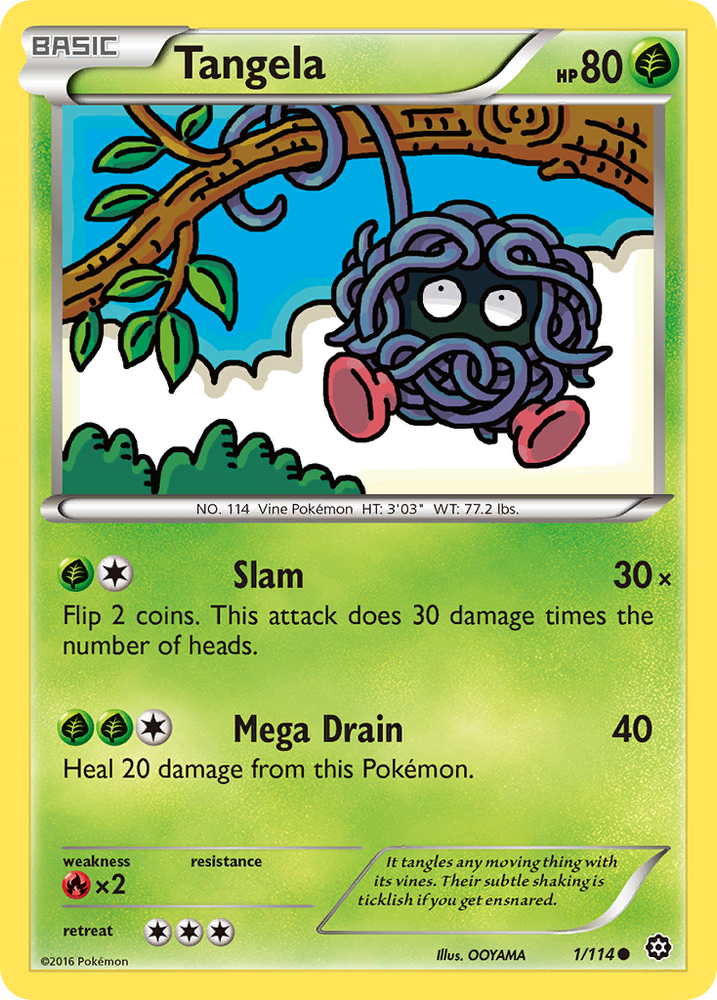 Tangela (1/114) [XY: Steam Siege] Pokémon