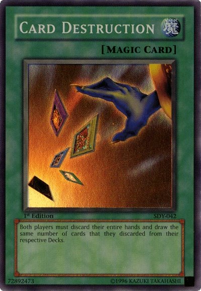 Card Destruction [SDY-042] Super Rare Yu-Gi-Oh!