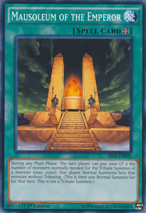 Mausoleum of the Emperor [SR03-EN026] Common Yu-Gi-Oh!