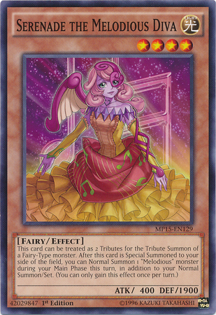 Serenade the Melodious Diva [MP15-EN129] Common Yu-Gi-Oh!